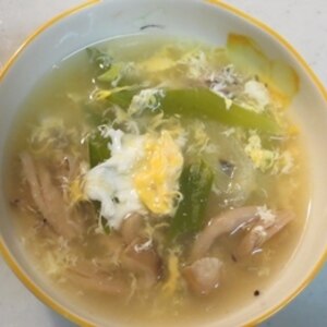 野菜たっぷりの、中華スープ♪(２)